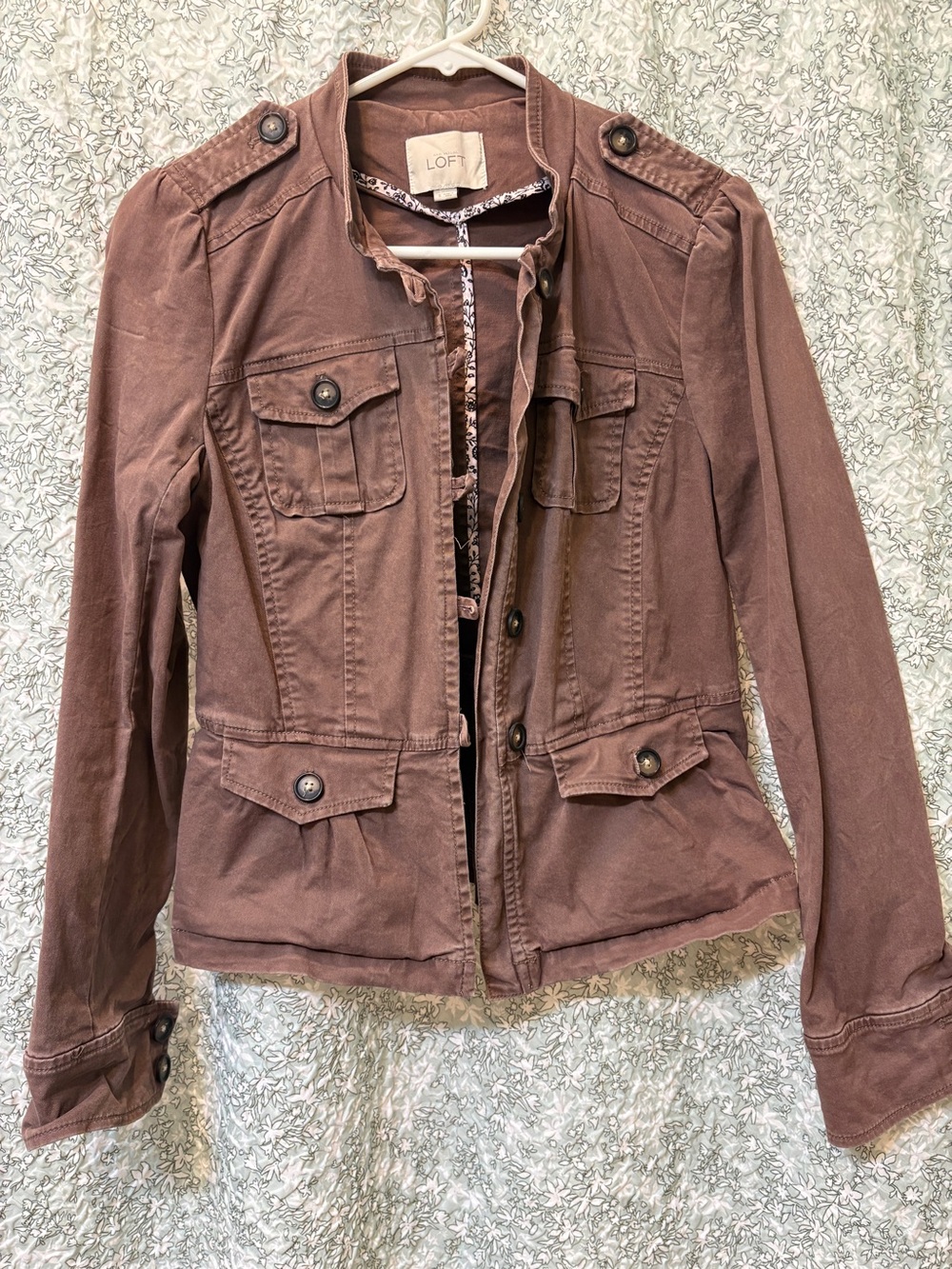 LOFT Size Small  Women's Brown Utility Jacket